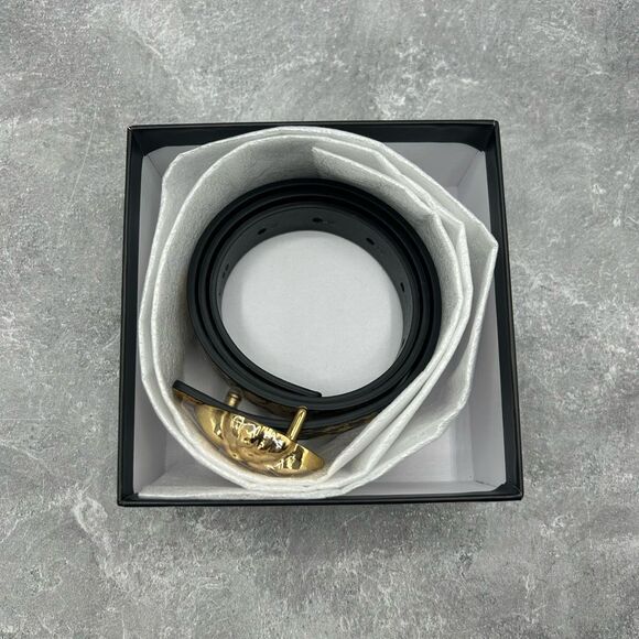 NWT Versace Teens La Medusa Hibiscus Print Reversible Belt Size L With Box main image 10